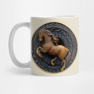 Celtic Style Animal 03 Horse Mug